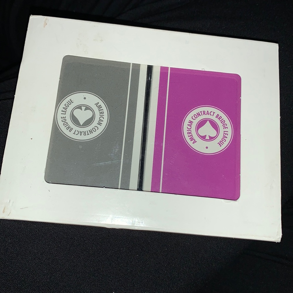 New! American Contract Bridge League card set